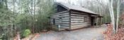 Log Cabin Secluded in the Great Smoky Mountains